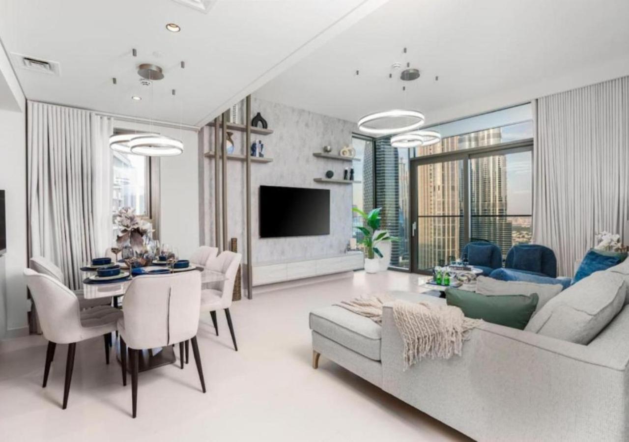 High-Floor 2 Bedroom Premium Apt And Burj Khalifa Views By Vibel دبي المظهر الخارجي الصورة